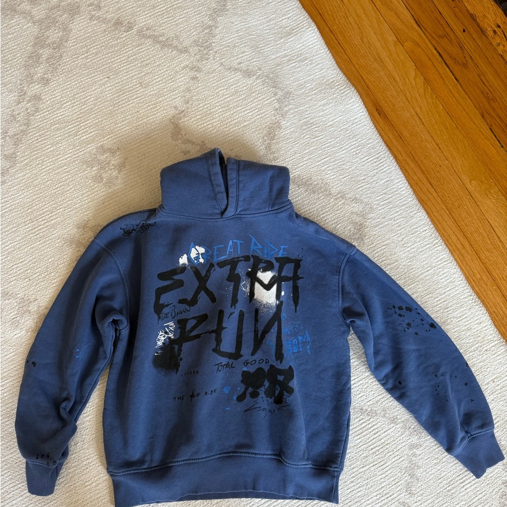 Zara Denim Blue Hoodie